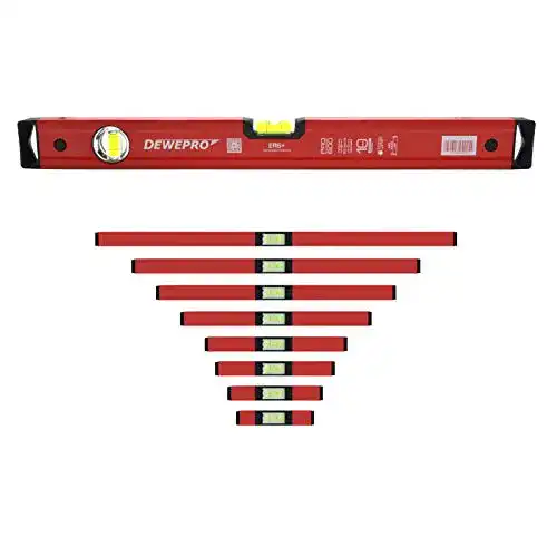 Wasserwaagen-Set DEWEPRO 9-tlg. Profi-Set Aluminium