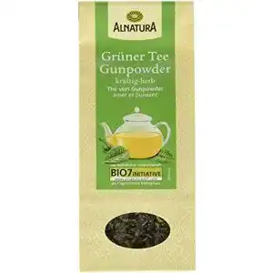 Gunpowder-Tee Alnatura Bio loser Grüntee Gunpowder, 6 x 100 g