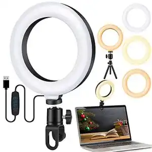 Ringlicht Laptop TMCOM Videokonferenz Licht Beleuchtungsset