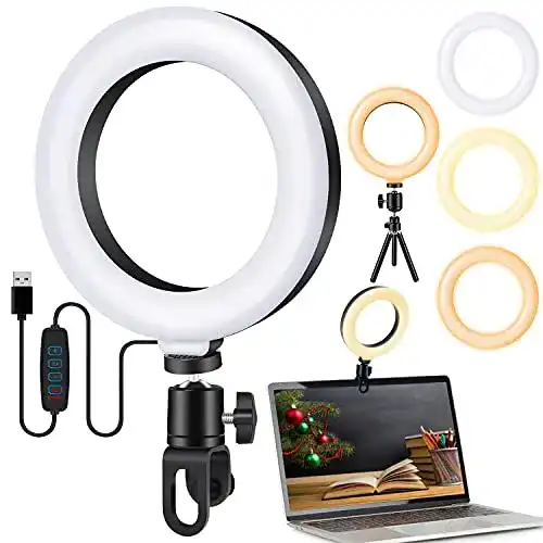 Ringlicht Laptop TMCOM Videokonferenz Licht Beleuchtungsset