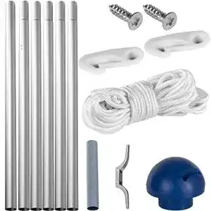 Fahnenmast FLAGMASTER ® Aluminium 6,5m 5fach verstellbar