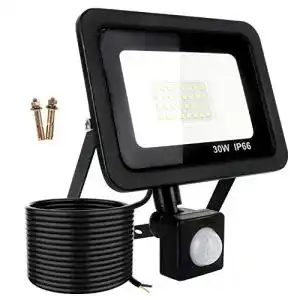 LED-Strahler Sobrovo 30W LED Außenstrahler mit Bewegungsmelder