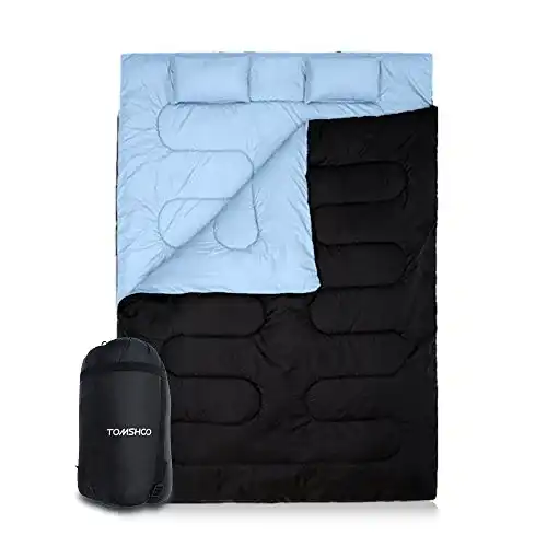 Doppelschlafsack TOMSHOO 2 Personen Camping Schlafsack