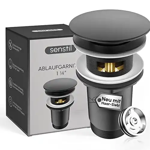 Die beste Waschbeckenstöpsel senstil Universal Ablaufgarnitur mit Überlauf 2026 Test Bestseller Waschbeckenstöpsel senstil Universal Ablaufgarnitur mit Überlauf