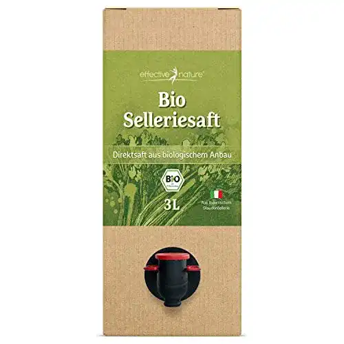 Selleriesaft effective nature – aus Bio-Stangensellerie – 3 Liter