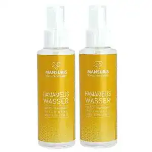 Hamameliswasser MANSURIS Bio 100% 2er Set