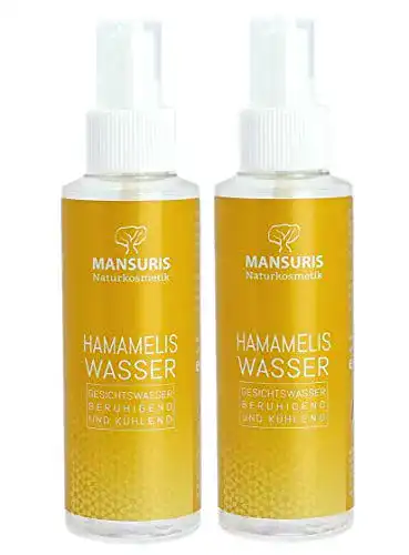 Hamameliswasser MANSURIS Bio 100% 2er Set