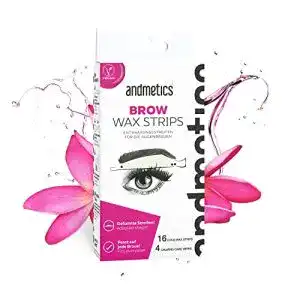 Kaltwachsstreifen Gesicht Andmetics Augenbrauen