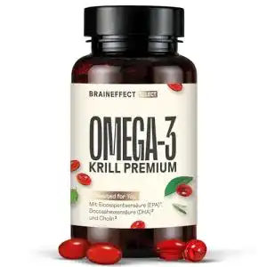 Krillöl BRAINEFFECT Kapseln hochdosiert, 60 Omega 3 Kapseln