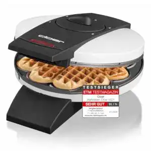 Cloer-Waffeleisen Cloer 1621 Waffeleisen für klassische Herzwaffeln