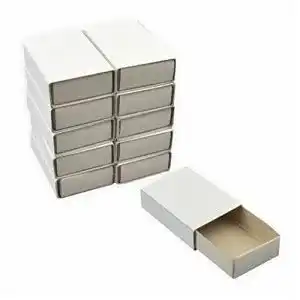 Streichholzschachteln Creleo, blanko 100 Stück weiss DIY