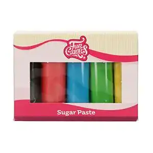 Rollfondant FunCakes Fondant Multipack Essential Colors, 5x100g