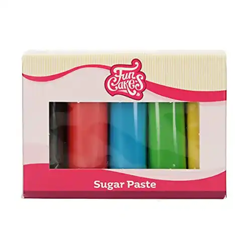 Rollfondant FunCakes Fondant Multipack Essential Colors, 5x100g