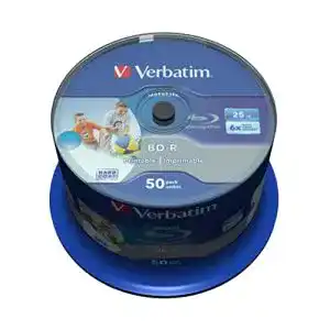 Blu-ray-Rohling Verbatim BD-R SL Datalife 25 GB, 50er Pack