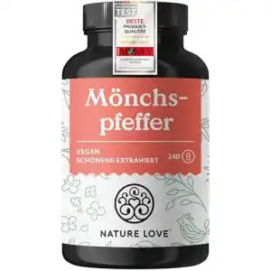 Mönchspfeffer Nature Love Kapseln, Premium: 4:1 Extrakt, 240 St.