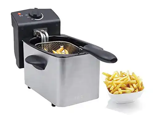 Tristar-Fritteuse Tristar Edelstahl Fritteuse 2 Liter, Kaltzonefunktion