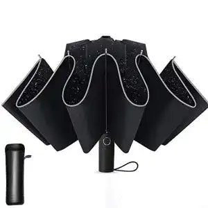 Regenschirm sturmfest Lzfitpot Regenschirm Groß, 41 Inches
