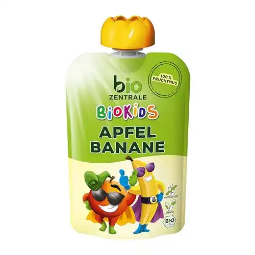 Quetschies bioZentrale BioKids Fruchtmus Apfel-Banane, 12 x 90 g