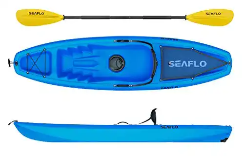 Die beste Angelkajak Seaflo Sit on Top Kajak mit Paddel und Angelrutenhalter 2026 Test Bestseller Angelkajak Seaflo Sit on Top Kajak mit Paddel und Angelrutenhalter