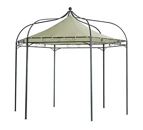 Pavillon Metall DEGAMO Luxus Pavillon Modena 6-eckig 320cm
