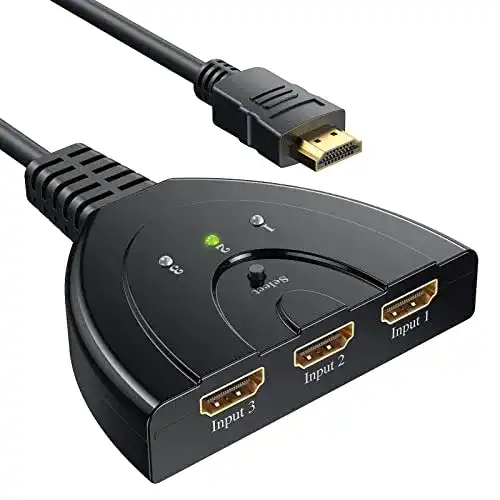 HDMI-Splitter GANA HDMI Switch, 1080P Manuell HDMI Switcher