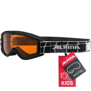 Skibrille Kinder Alpina Kinder Skibrille Carvy 2.0, black, One size