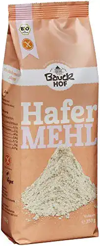 Hafermehl Bauckhof Bio Bio, Vollkorn, glutenfrei, 2 x 350 g
