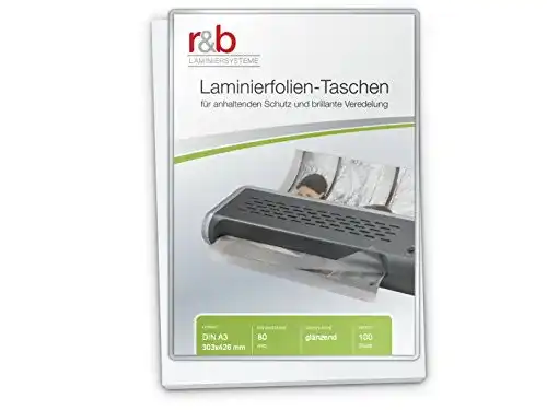 Die beste Laminierfolie-A3 R&B FT-A3-80 Laminierfolien A3, 303 x 426 mm 2026 Test Bestseller Laminierfolie-A3 R&B FT-A3-80 Laminierfolien A3, 303 x 426 mm