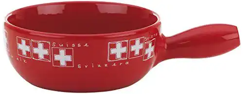 Caquelon kela Käsefondue, Keramik, Rot