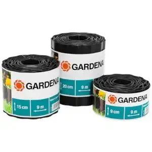 Rasenkante Gardena Raseneinfassung 15 cm hoch, 9 m, Kunststoff