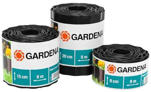 Rasenkante Gardena Raseneinfassung 15 cm hoch, 9 m, Kunststoff