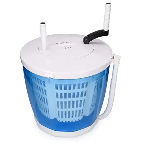 Camping-Waschmaschine Navaris 2in1 Mini Waschmaschine