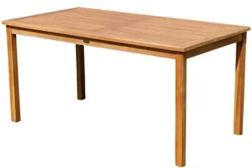 Gartentisch (Holz) ASS Teak XL Holztisch 150x80cm Gartentisch