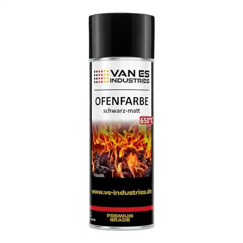 Ofenlack VE-INDUSTRIES Thermolack Spray Auspufflack Schwarz