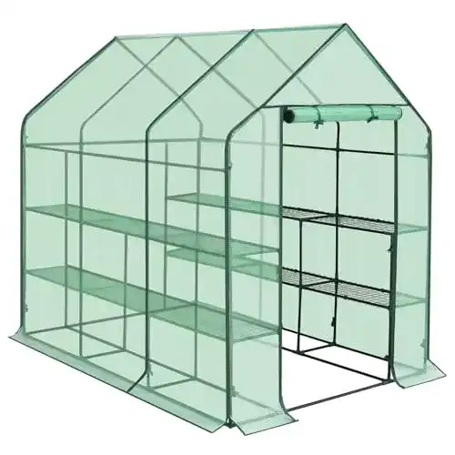 Tomatengewächshaus WOLTU Foliengewächshaus Treibhaus