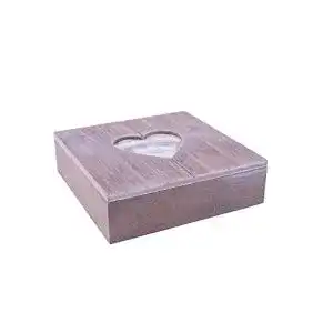 Schatulle Danto Rivanto® Holz mit Herz-Bilderrahmen, Fotobox