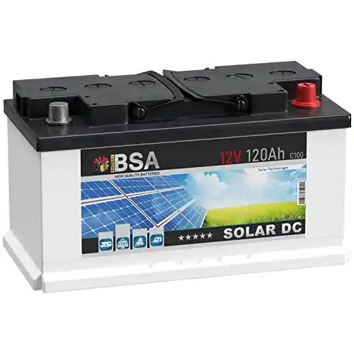 Solarbatterie BSA SOLAR DC 12V 120Ah Versorgungsbatterie