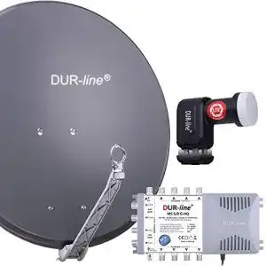 SAT-Anlage DUR-line 8 Teilnehmer Set, Komplettanlage