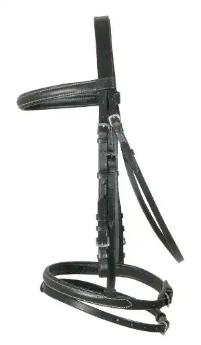 Trensenzaum PFIFF , schwarz Pony