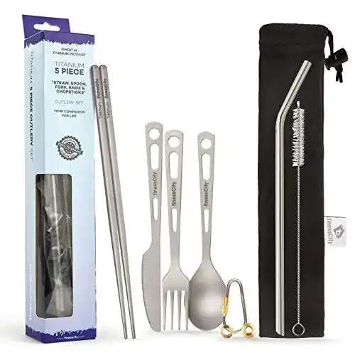Campingbesteck finessCity Titan Utility-Besteck Set Stark