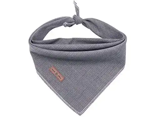 Hundehalstuch lionet paws Hunde Bandana Kopftücher, Grau, L