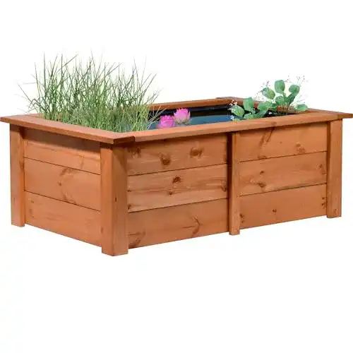 Hochteich dobar 29246FSCe Gartenteich Kubus, pflegeleicht