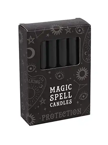 Schwarze Kerzen Miss Pretty London Attitude Clothing Pack of 12
