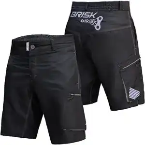 Bike-Shorts Brisk Bike MTB Short with Inner Padded Compression