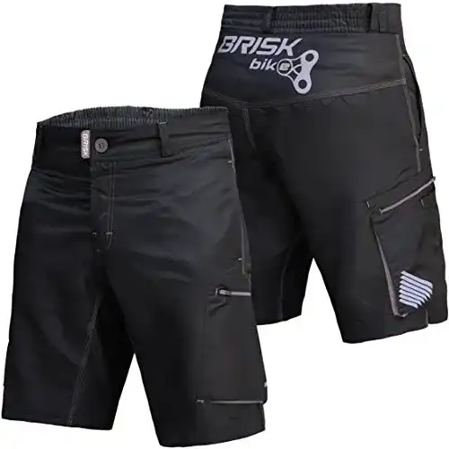 Bike-Shorts Brisk Bike MTB Short with Inner Padded Compression