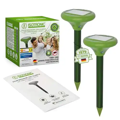 Maulwurfschreck (solar) ISOTRONIC Solar LED Maulwurfabwehr