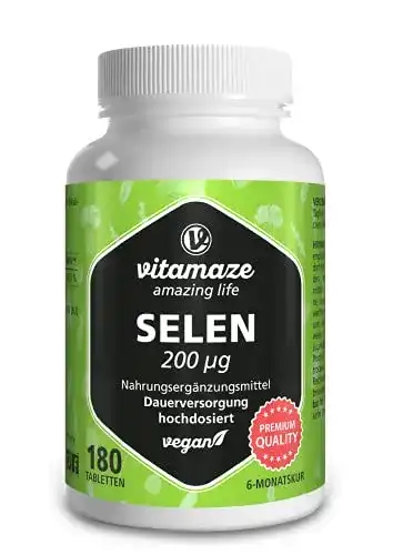 Selen Vitamaze – amazing life hochdosiert 200 mcg, 180 Tabletten