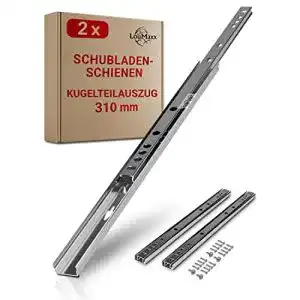 Schubladenschienen LouMaxx Kugelauszug 2er Set