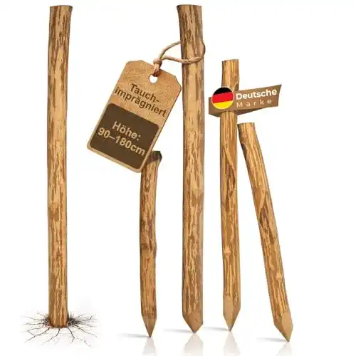 Holzpfosten BooGardi Zaunpfahl Haselnuss imprägniert Länge 120 cm