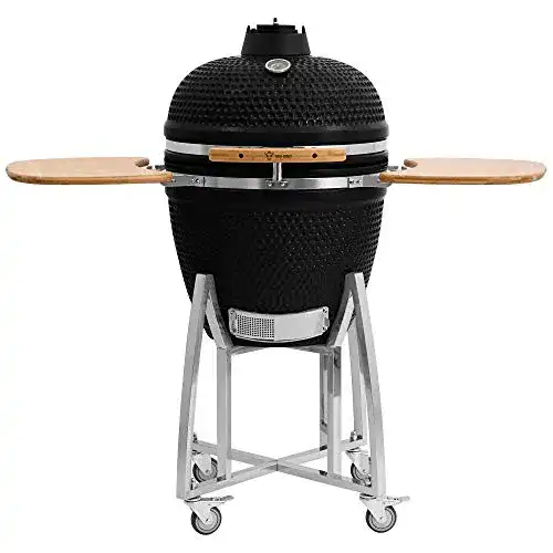 Kugelgrill BBQ-Toro Kamado Grill Holzkohlegrill Kuro Ø 52 cm
